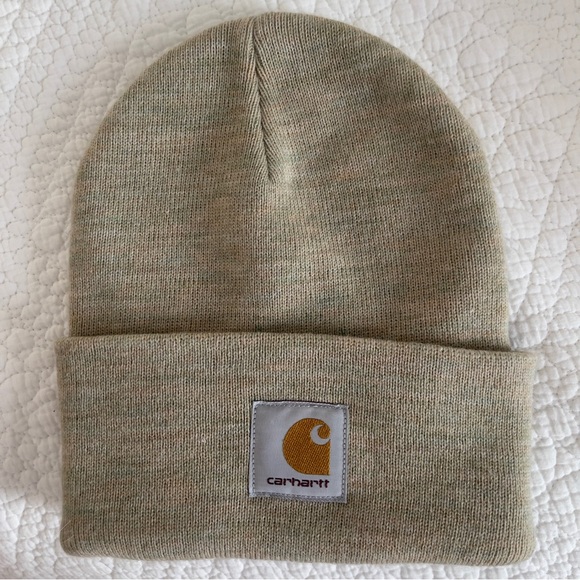 Carhartt Unisex The Acrylic Watch Hat in Ammonite Heather OS NWOT Beanie Knit - Picture 2 of 5